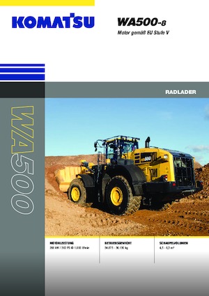 Ładowarki kołowe Komatsu WA500-8