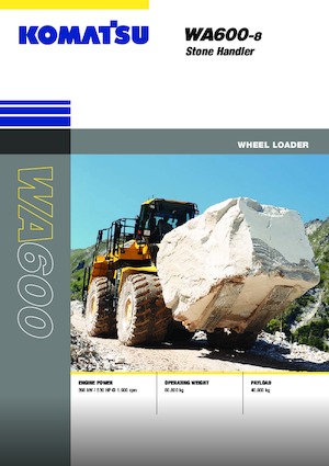 Ładowarki kołowe Komatsu WA600-8