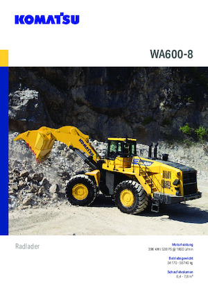 Ładowarki kołowe Komatsu WA600-8E0