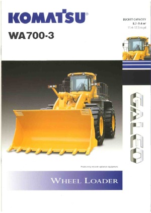 Ładowarki kołowe Komatsu WA700-3A
