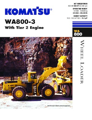 Ładowarki kołowe Komatsu WA800-3