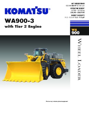 Ładowarki kołowe Komatsu WA900-3