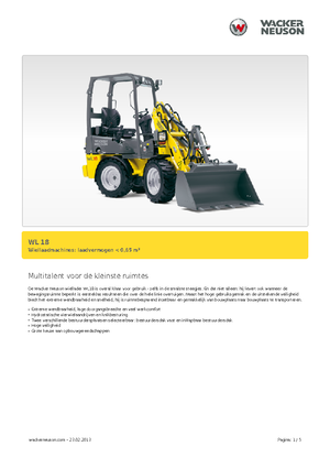 Ładowarki kołowe Wacker Neuson WL 18