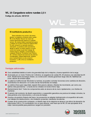 Ładowarki kołowe Wacker Neuson WL25