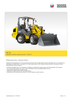 Ładowarki kołowe Wacker Neuson WL 30