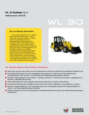 Ładowarki kołowe Wacker Neuson WL 30
