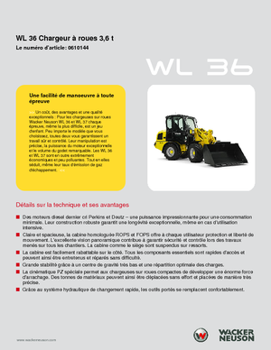 Ładowarki kołowe Wacker Neuson WL 36
