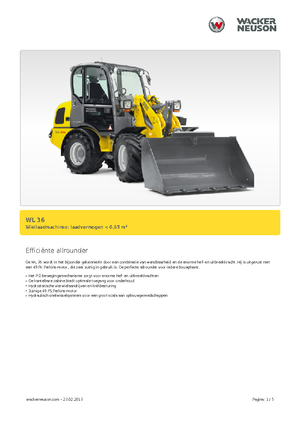 Ładowarki kołowe Wacker Neuson WL 36