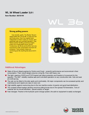 Ładowarki kołowe Wacker Neuson WL 36