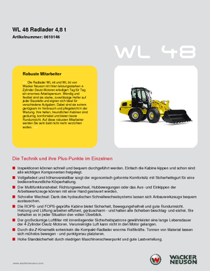 Ładowarki kołowe Wacker Neuson WL 48