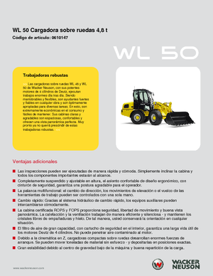 Ładowarki kołowe Wacker Neuson WL 50