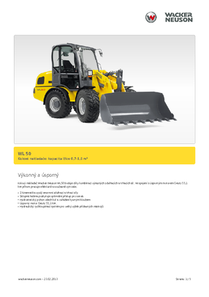 Ładowarki kołowe Wacker Neuson WL 50