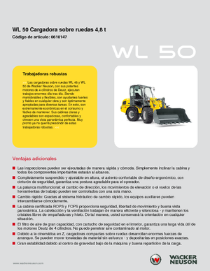 Ładowarki kołowe Wacker Neuson WL 50