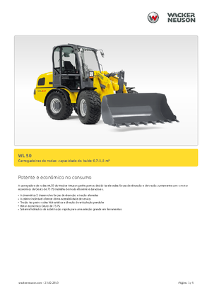 Ładowarki kołowe Wacker Neuson WL 50