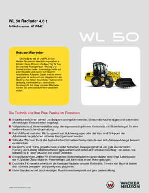 Ładowarki kołowe Wacker Neuson WL 50