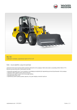 Ładowarki kołowe Wacker Neuson WL 50