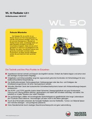 Ładowarki kołowe Wacker Neuson WL 50