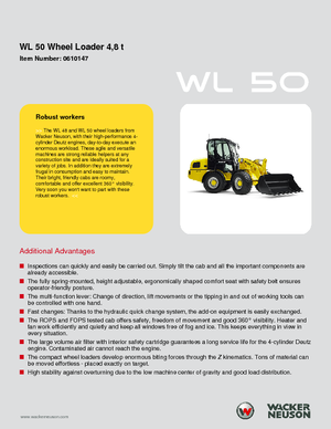 Ładowarki kołowe Wacker Neuson WL 50