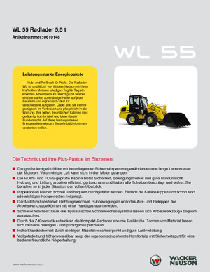 Ładowarki kołowe Wacker Neuson WL 55