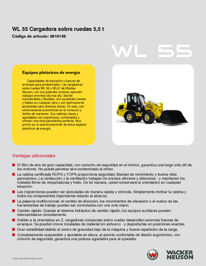 Ładowarki kołowe Wacker Neuson WL 55
