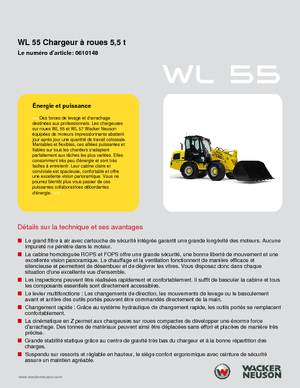 Ładowarki kołowe Wacker Neuson WL 55