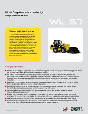 Ładowarki kołowe Wacker Neuson WL 57