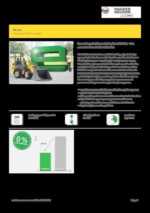 Elektryczne ładowarki kołowe Wacker Neuson WL20 e