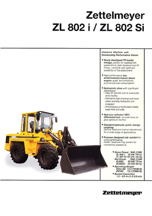 Ładowarki kołowe Zettelmeyer ZL 802 I