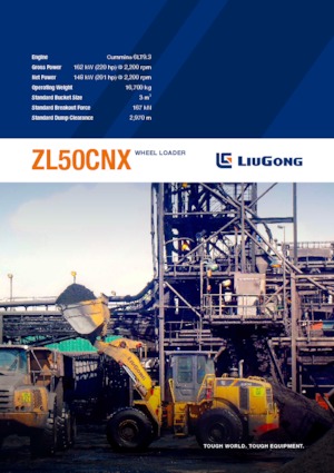 Ładowarki kołowe Liugong ZL50CNX