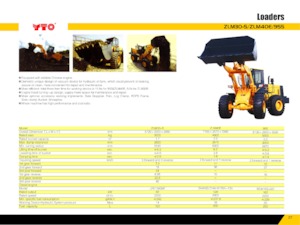 Ładowarki kołowe YTO 955