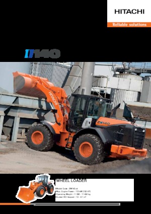 Ładowarki kołowe Hitachi ZW140-5B