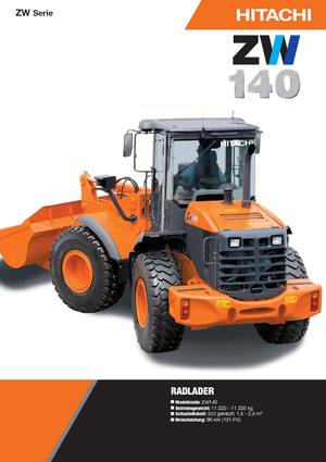 Ładowarki kołowe Hitachi ZW 140