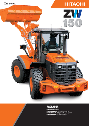 Ładowarki kołowe Hitachi ZW 150