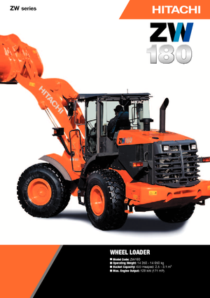 Ładowarki kołowe Hitachi ZW 180