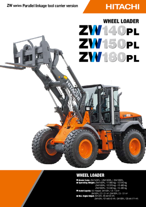 Ładowarki kołowe Hitachi ZW 180 PL