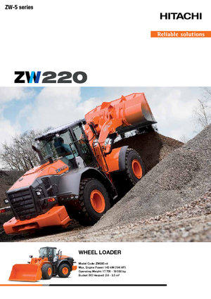 Ładowarki kołowe Hitachi ZW 220-5