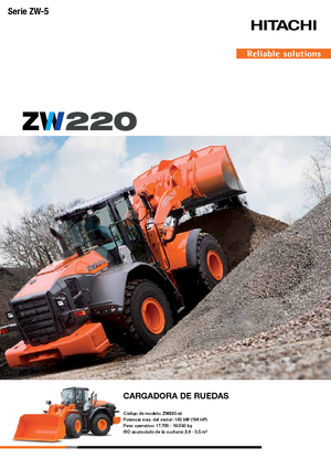 Ładowarki kołowe Hitachi ZW 220-5