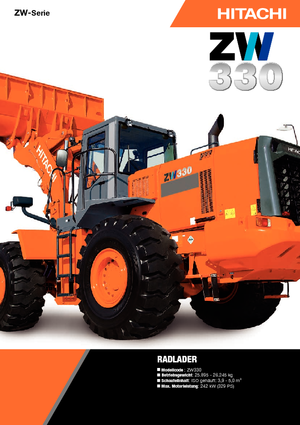 Ładowarki kołowe Hitachi ZW 330