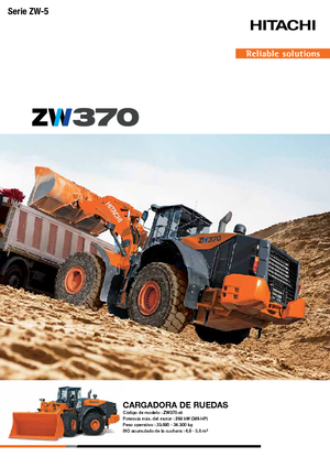 Ładowarki kołowe Hitachi ZW 370-5