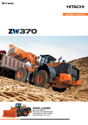 Ładowarki kołowe Hitachi ZW 370-5