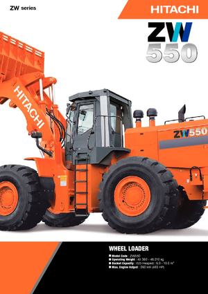Ładowarki kołowe Hitachi ZW 550