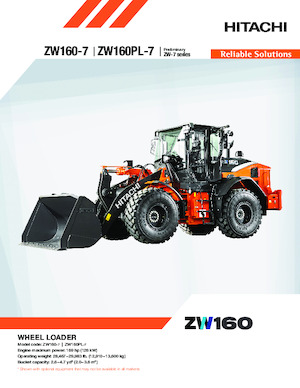 Ładowarki kołowe Hitachi ZW160PL-7