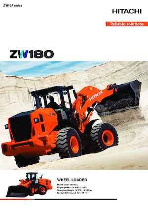Ładowarki kołowe Hitachi ZW180-5A