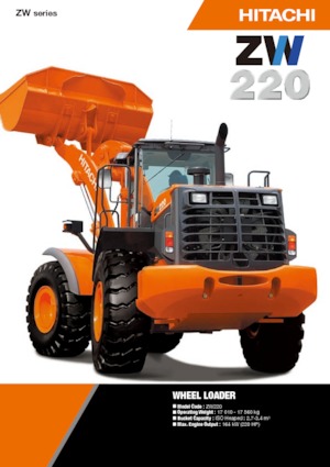 Ładowarki kołowe Hitachi ZW220