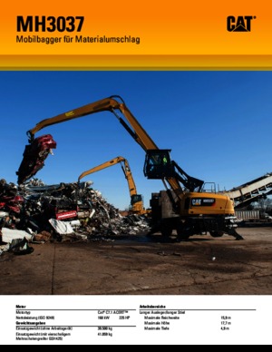 Koparki kołowe Caterpillar MH 3037