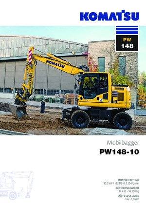 Koparki kołowe Komatsu PW148-10