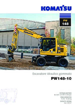 Koparki kołowe Komatsu PW148-10