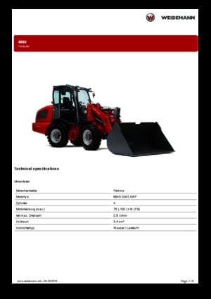 Ładowarki kołowe Weidemann 4080