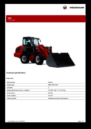 Ładowarki kołowe Weidemann 4080