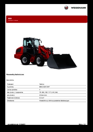 Ładowarki kołowe Weidemann 4080